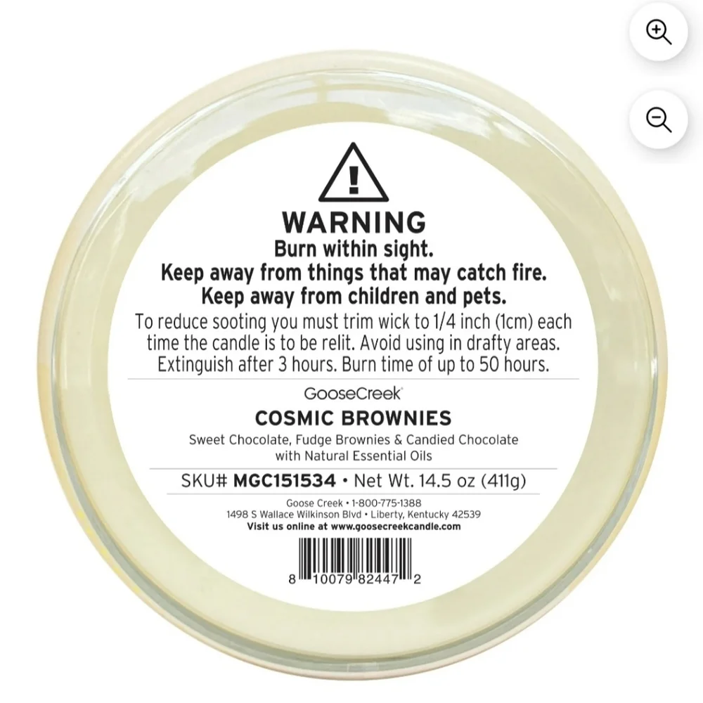 Goose Creek Candles Little Debbie Cosmic Brownie 3 Wick Glass Jar Candle